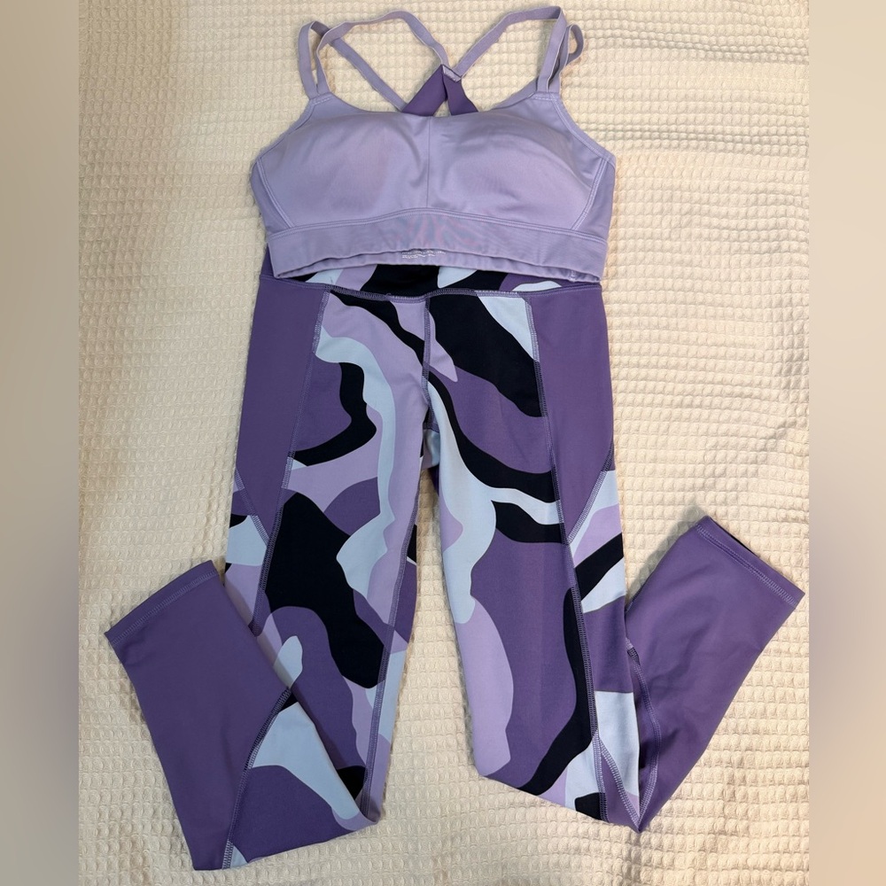Under Armour Lavender and Black Activewear Set